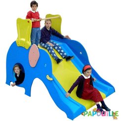 Mobilier - Aire de jeux et structure extérieure - Toboggan extérieur éléphant bleu