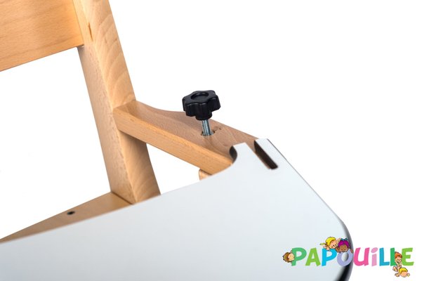 Puériculture - Chaise haute bébé et Siège Repas - Fauteuil bébé repas en bois avec tablette de h.21cm t0