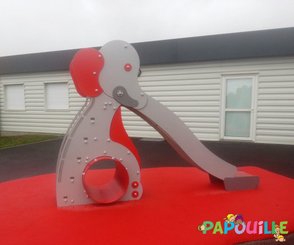 Mobilier - Aire de jeux et structure extérieure - Toboggan en bois aire de jeu éléphant