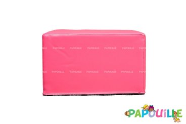 Motricité - Module de Motricité Bébé - Module bloc carre en mousse pvc h.23cm fuchsia