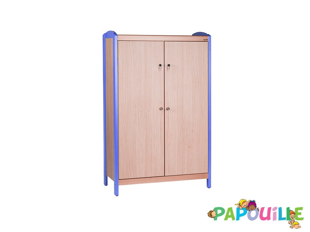 Armoire 2 portes bleu