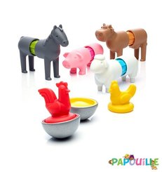 Jouets - Jeux de Construction - Animaux de la ferme magnétiques