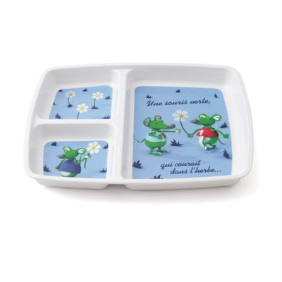Repas - Plateaux Repas Enfants et à Compartiments - De // plateau repas melamine décoré souris