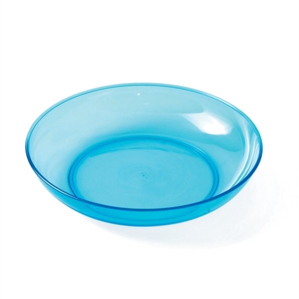 Assiette creuse copolyester bleue