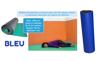 Médical et Prévention - Protection sur Mesure - Rouleau de protection 10 mètres bleu