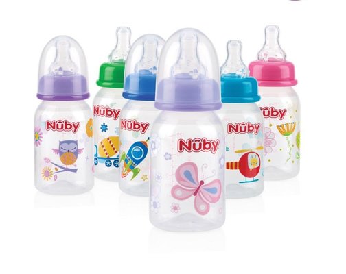 Repas - Biberons Classic et Large - Biberon nuby 120ml imprime