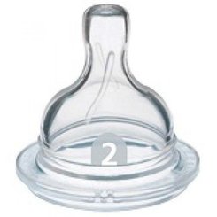 Repas - Tétine et Sucette - 2 tétines bébé débit lent air flex 1 mois +