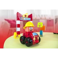 Jouets - Jeux de Construction - Destockage coffret 22 pieces pompier