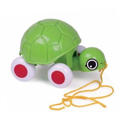 Jouets - Jouets à Pousser, à Tirer - DE // Animal à tirer la tortue Francine viking toys