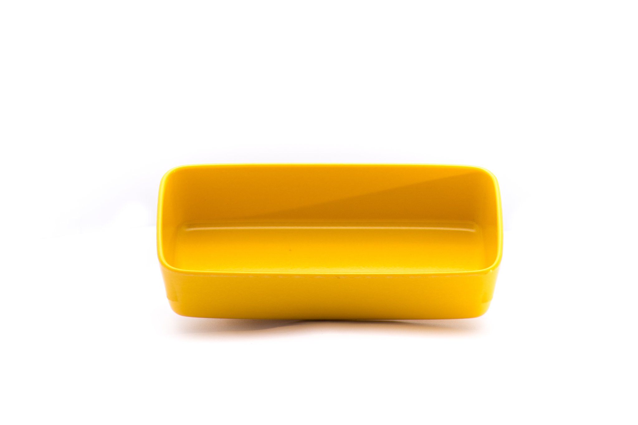 Ravier rectangulaire en mélamine 155 x 70 cm jaune