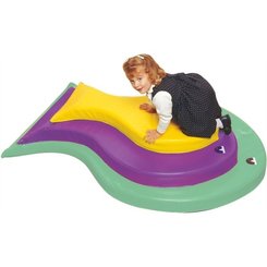 Motricité - Module de Motricité Bébé - Module 3 poissons toboggan en mousse pvc