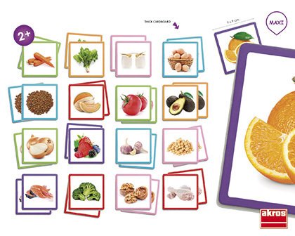 Jeux - Jeux Éducatifs et Puzzle - Destockage cartes jeu de mémoire les aliments ( pour les enfants de 1 an et plus )