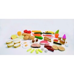Jouets - Jouets d'Imitation et d'Imagination - Assortiment de 48 aliments