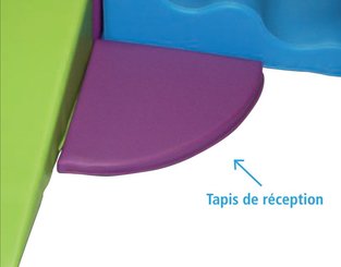 Motricité - Parcours de Motricité Crèche - Lot de 4 tapis de réception en mousse pvc pour kit tipas