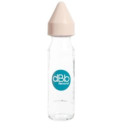 Repas - Biberons Classic et Large - Biberon en verre tétine nn - 240ml rose