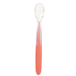 Cuillère bébé silicone verte +4 mois Tigex x1 sur