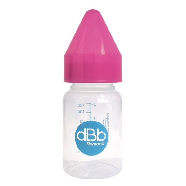 Biberon 120ml polypropylène fuchsia