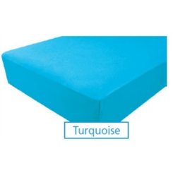 Couchage - Linge de Lit Bébé, Enfant  - Drap housse jersey 60 x 120 turquoise