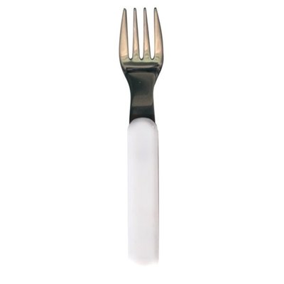 Repas - Couverts Enfant, Adulte - Fourchette inox manche blanc non décoré