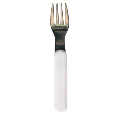 Repas - Couverts Enfant, Adulte - Fourchette inox manche blanc non décoré