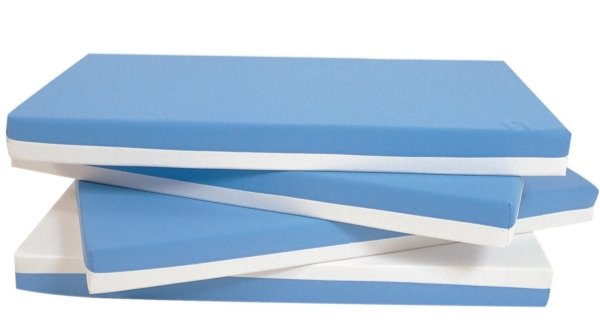 Couchage - Matelas Enfant, Plan incliné et Literie Bébé - Lot 5 matelas imperméable bicolor 60x120x10 blanc/bleu