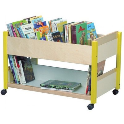 Mobilier - Accessoires pour meuble de rangement - Bac à albums avec roulettes bleu wkc