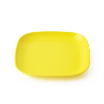 Repas - Assiettes Enfants et à Compartiments - Assiette carré multi-usage mélamine jaune
