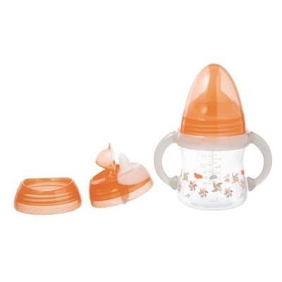 Repas - Tasse d’apprentissage - Destockage tasse à bec souple convertible en biberon 3 en 1 180 ml
