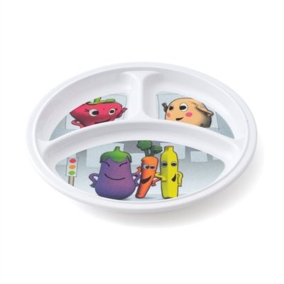 Repas - Assiettes Enfants et à Compartiments - Assiette 3 compartiments mélamine frugumes