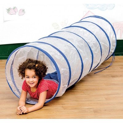 Motricité - Baby gym - Tunnel transparent "voit tout"