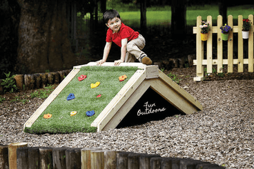Mobilier - Aire de jeux et structure extérieure - Pont d'escalade extérieur - en bois