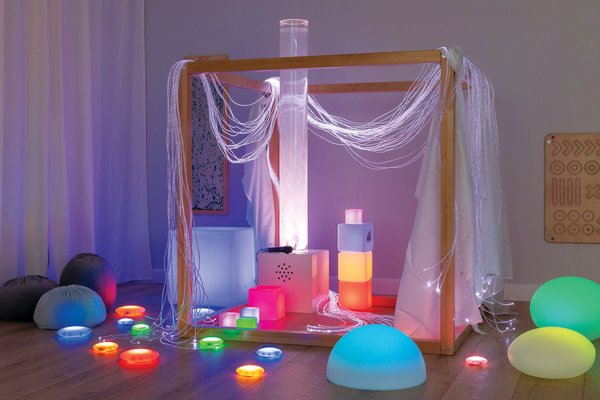 Motricité - Eveil Sensoriels et Tactiles - Fibre optique lumineuse 2 M - 30 fibres