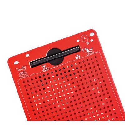 Jouets - Jouets à Empiler ou à Encastrer - Tablette magnétique - Rouge