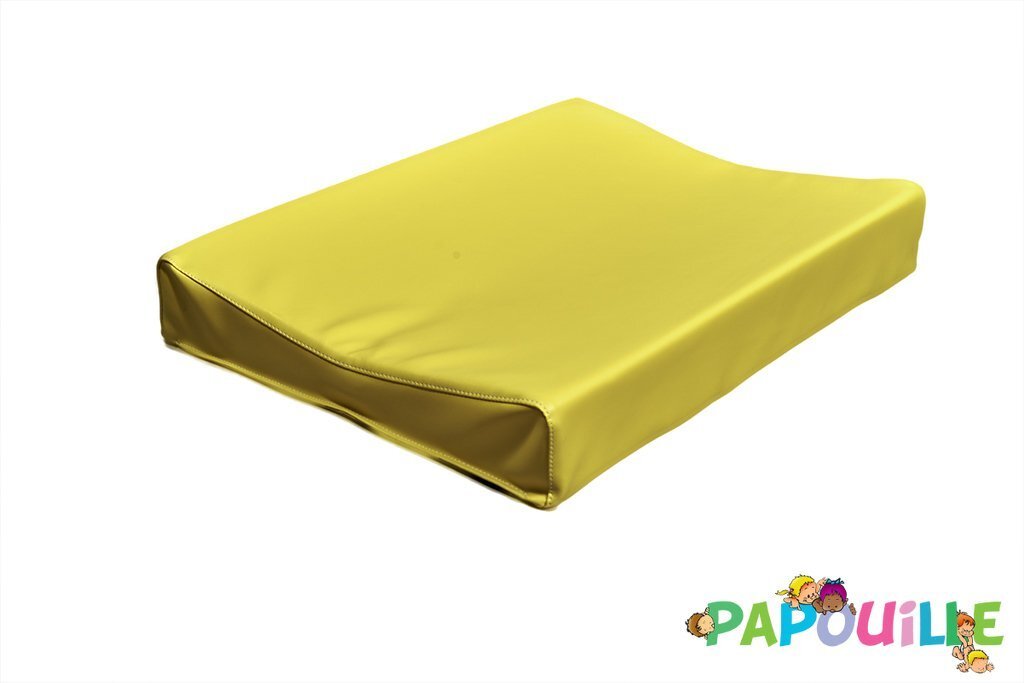 Matelas à langer galbé en mousse pvc sur mesure abricot