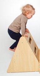 Mobilier - Meuble de rangement scolaire - Parcours de motricité bois avec miroir