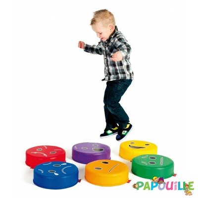 Motricité - Eveil Sensoriels et Tactiles - Lot de 6 coussins émotions