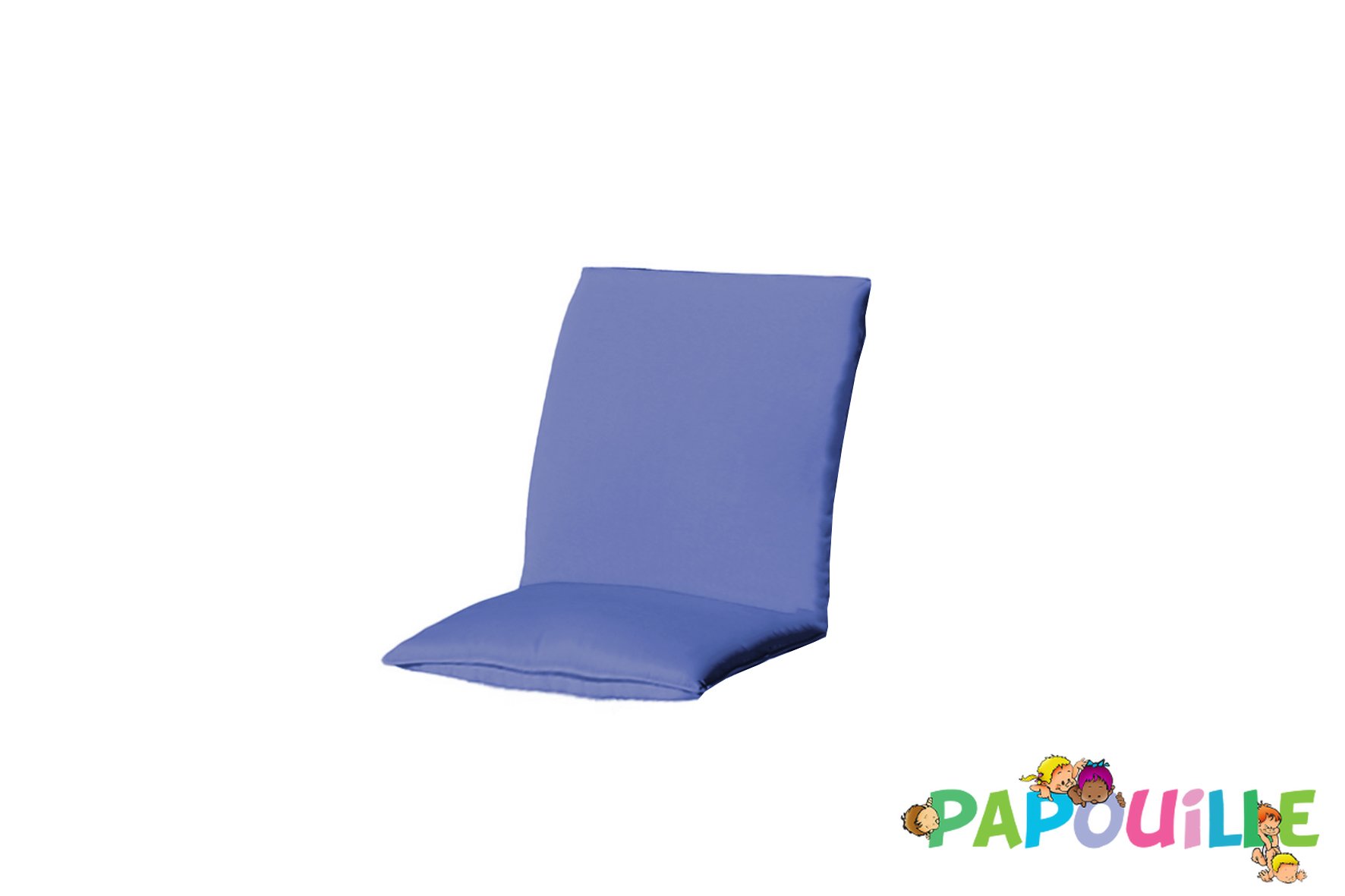 Coussin assise 1 place bleu