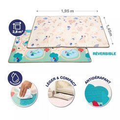 Jouets - Tapis et Jeux d'Éveil, Portiques d'Activité - Tapis pliable reversible la nature