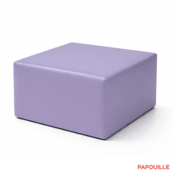 Motricité - Module de Motricité Bébé - Module bloc carre en mousse pvc h.23cm parme