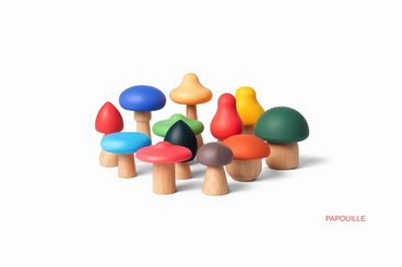 Jouets - Jouets à Empiler ou à Encastrer - Champignons à empiler - Little L