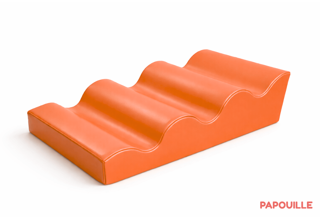 Module 4 vagues douce en mousse pvc h.30cm 90 x 60 orange