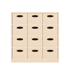 Mobilier - Meuble de rangement scolaire - Meuble de rangement 12 bacs - Mila