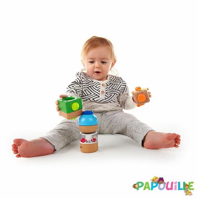Jouets - Jeux de Construction - 4 hochets bois à empiler baby einstein