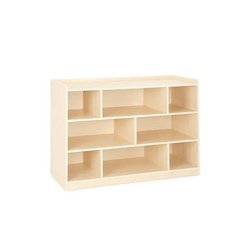 Mobilier - Meuble de rangement scolaire - Étagères à 8 compartiments avec panneau arrière