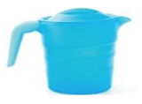Repas - Carafes et Pichets Enfants - Pichet 50cl en polypropylène avec couvercle bleu