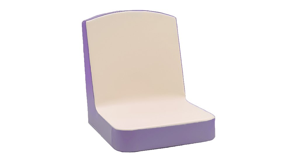 Siège au sol enfant beige violet