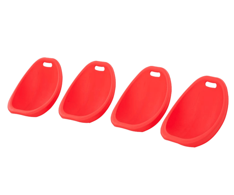 Mobilier - Tabouret et Assise au sol - Set de 4 sièges de sol - rouge