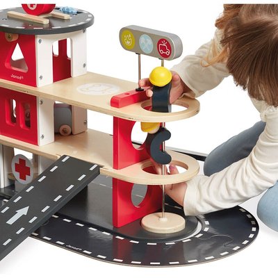 Jouets - Garages, Voitures et Circuits pour Enfant - Caserne de pompier enfant - bois