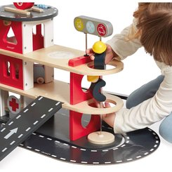 Jouets - Garages, Voitures et Circuits pour Enfant - Caserne de pompier enfant - bois
