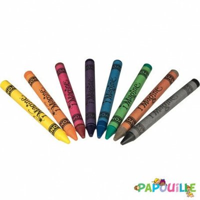 Jeux - Loisirs Créatifs  - 8 crayons de couleur pour textile